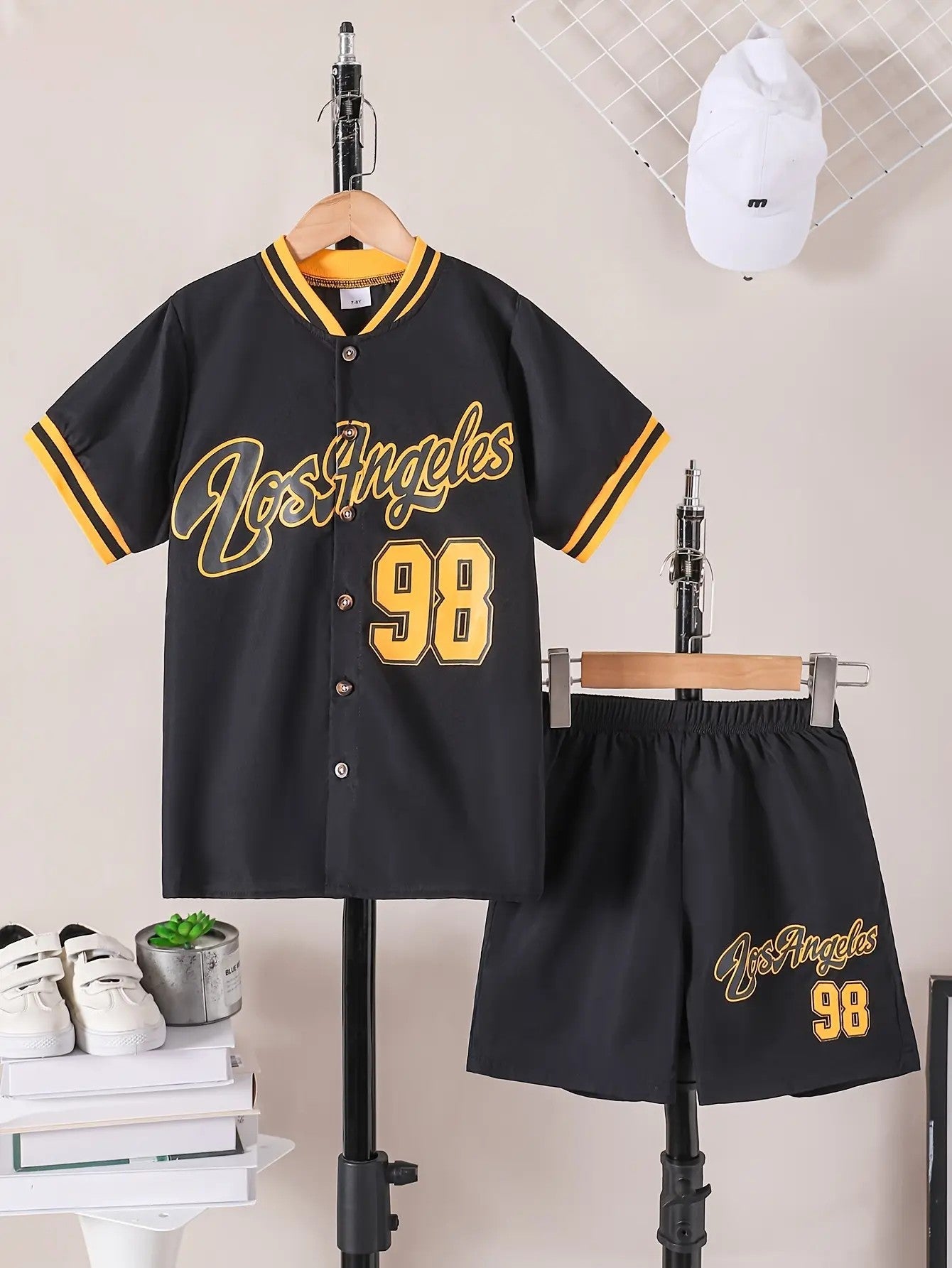Boys' Polyester-Cotton Woven Casual Set image 3