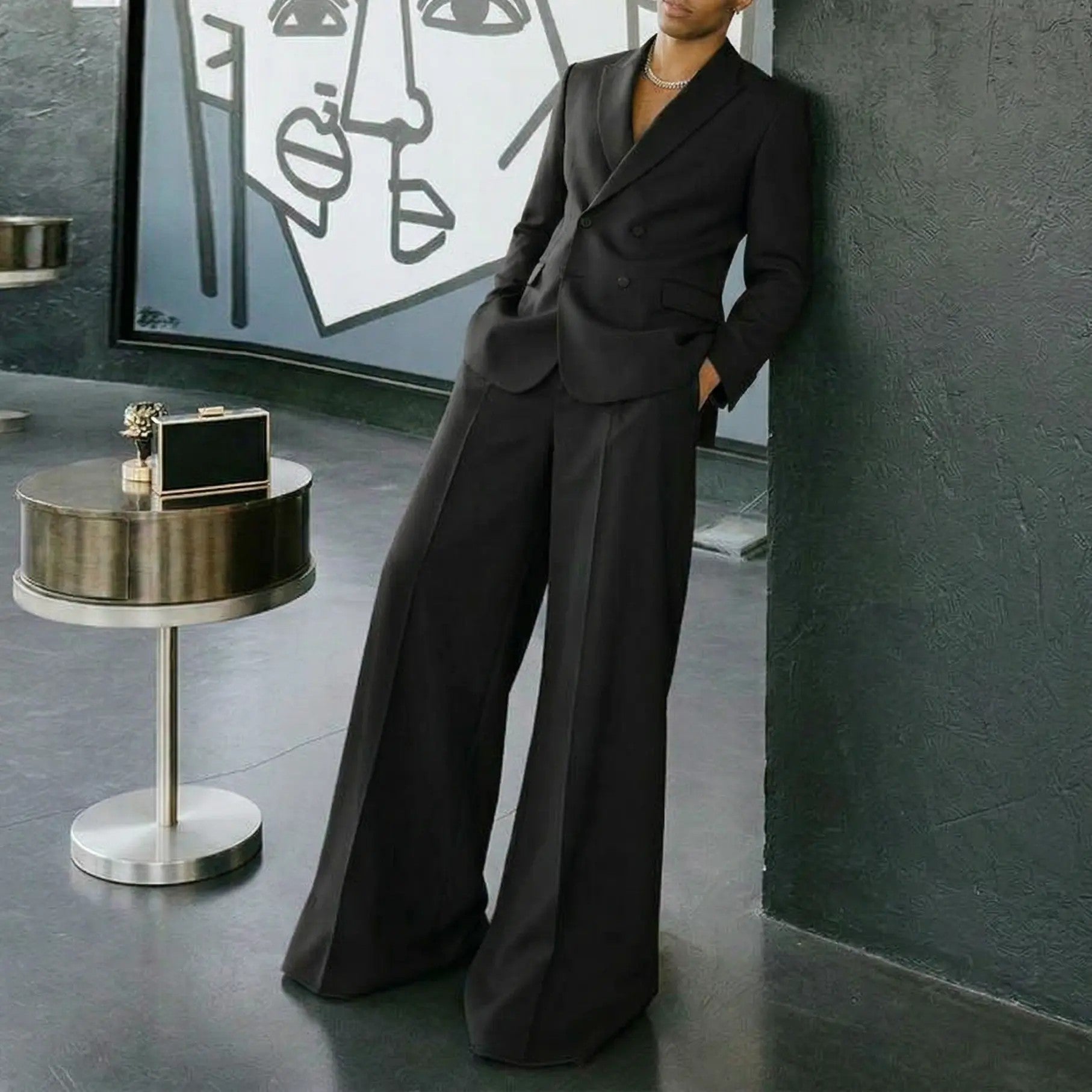 Men's Synthetic Woven Suit Set image 1