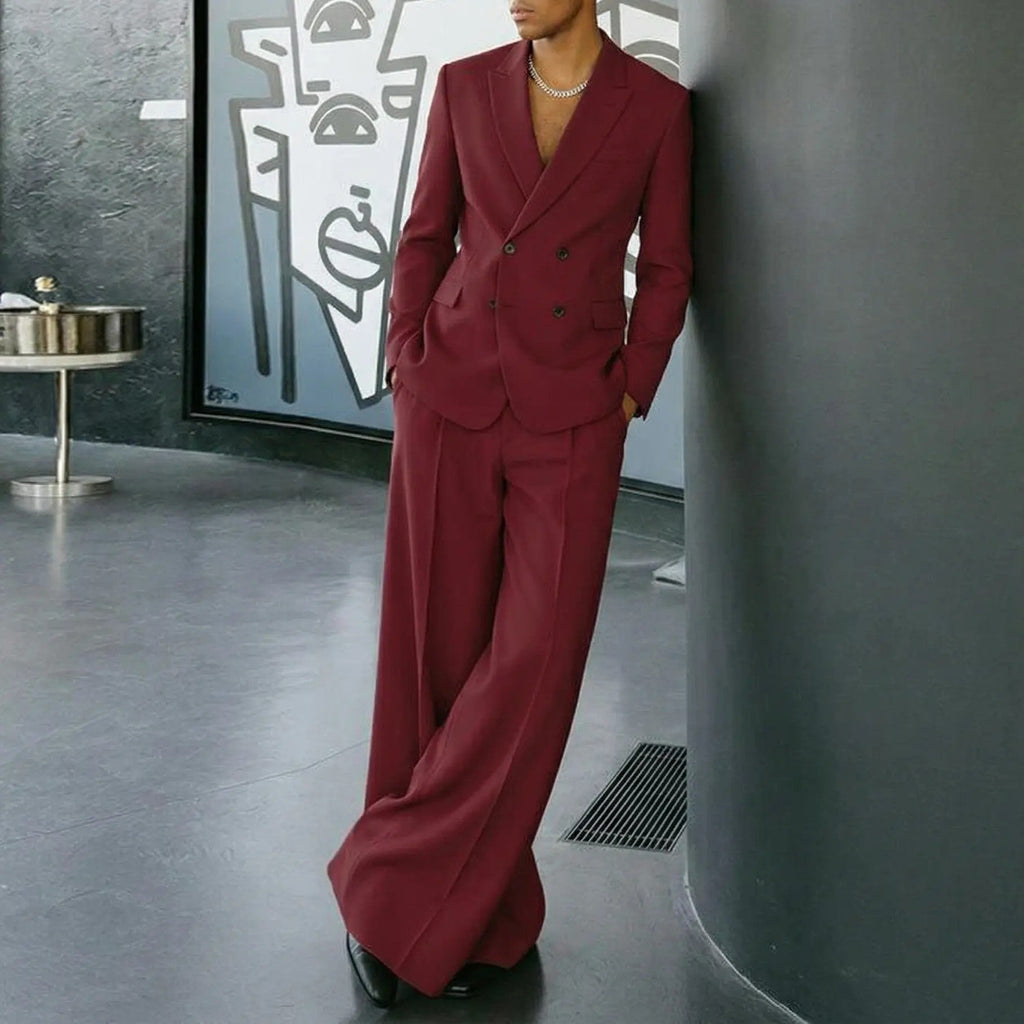 Men's Synthetic Woven Suit Set image 3