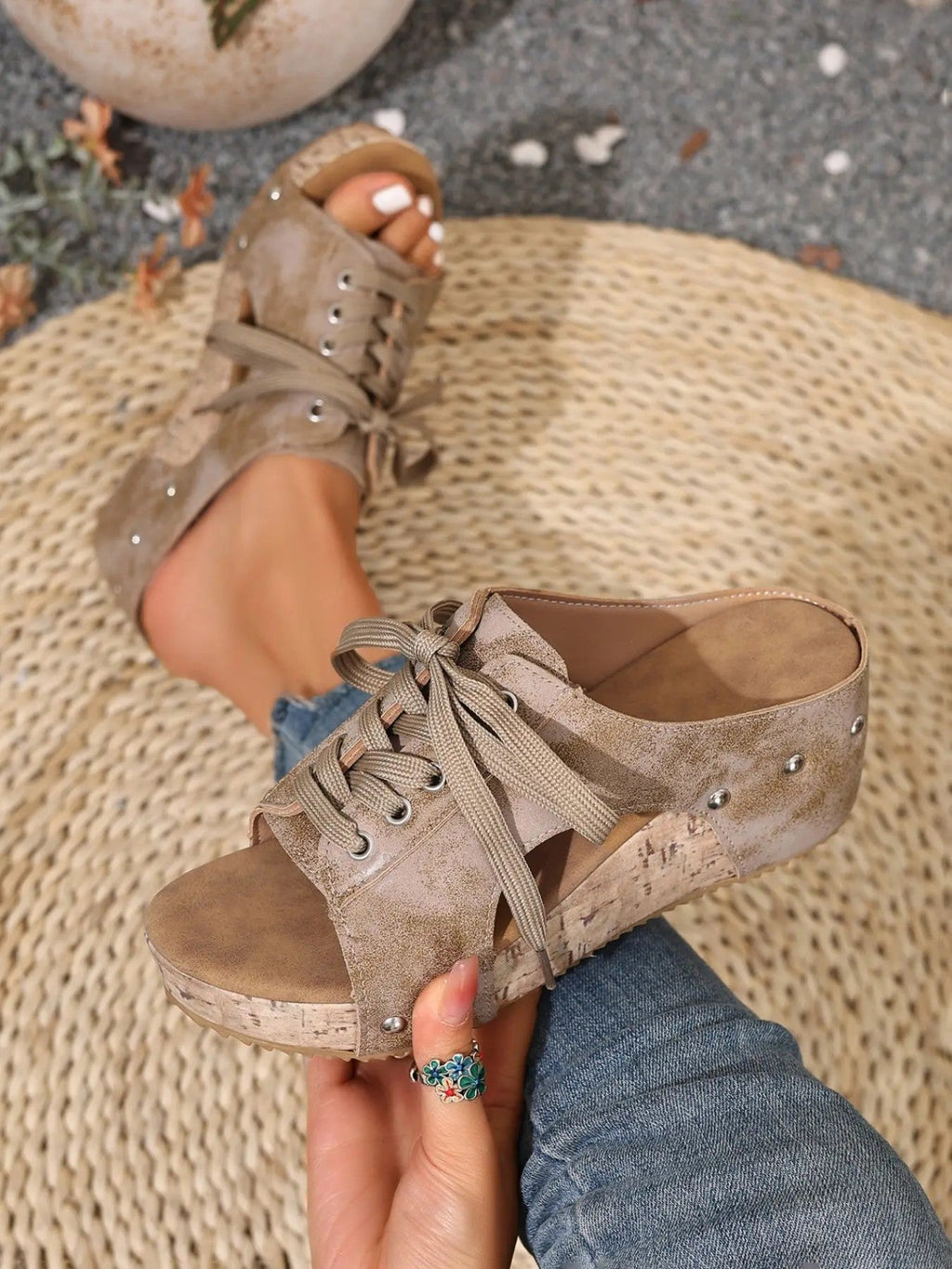 Women's PU Casual Sandals image 1