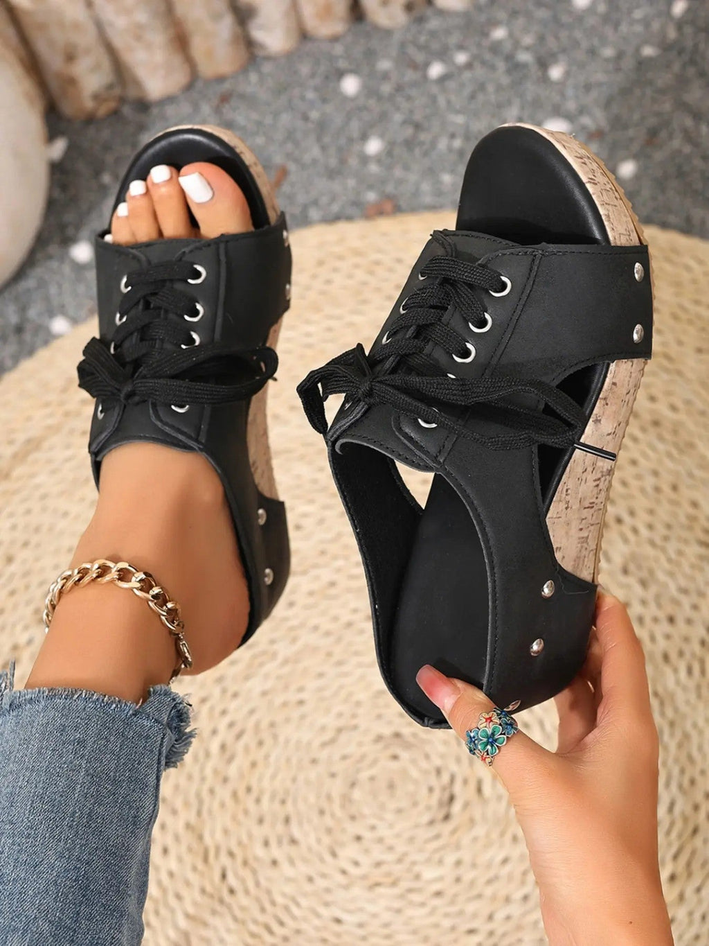 Women's PU Casual Sandals image 3