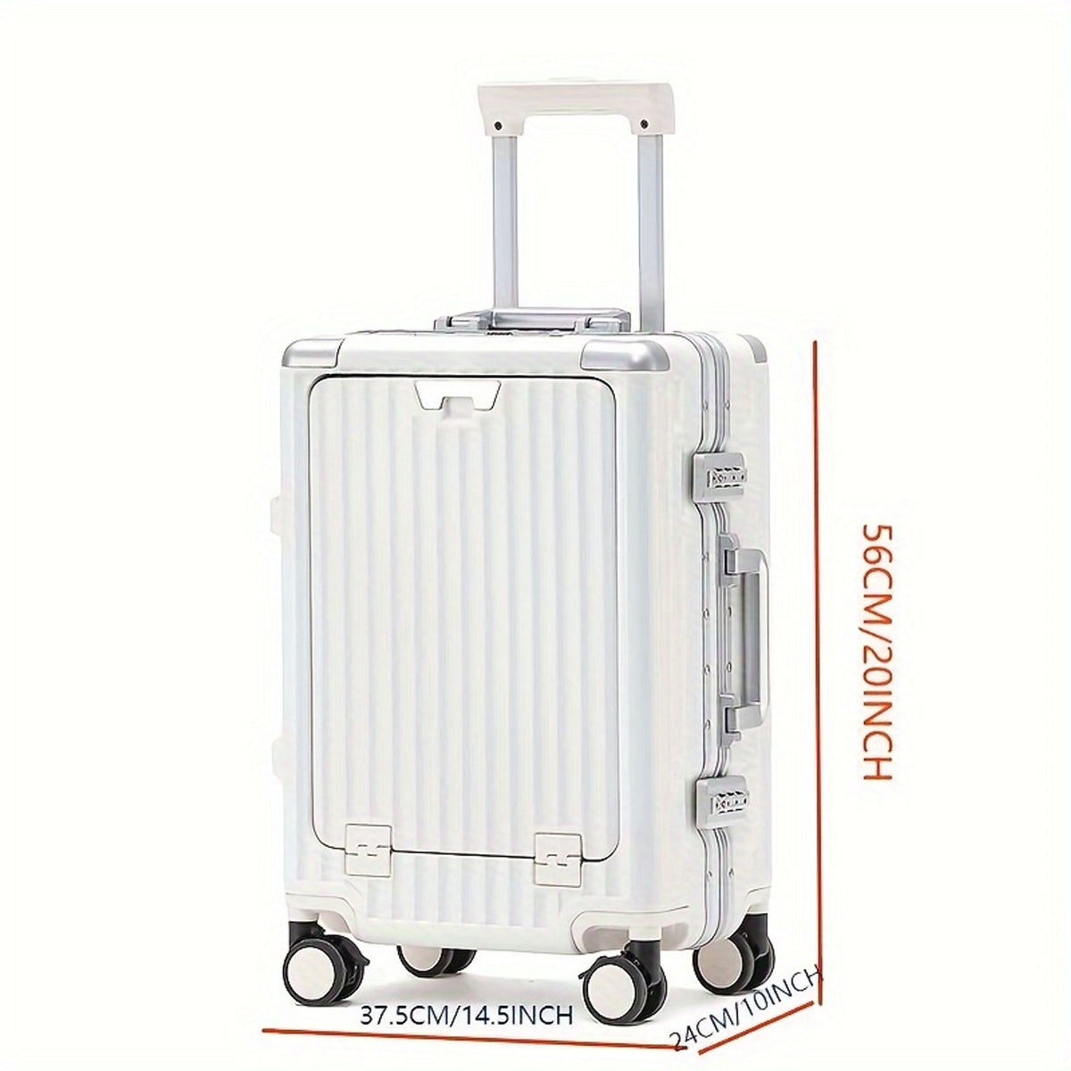 20 inch trolley case aluminum frame box image 3