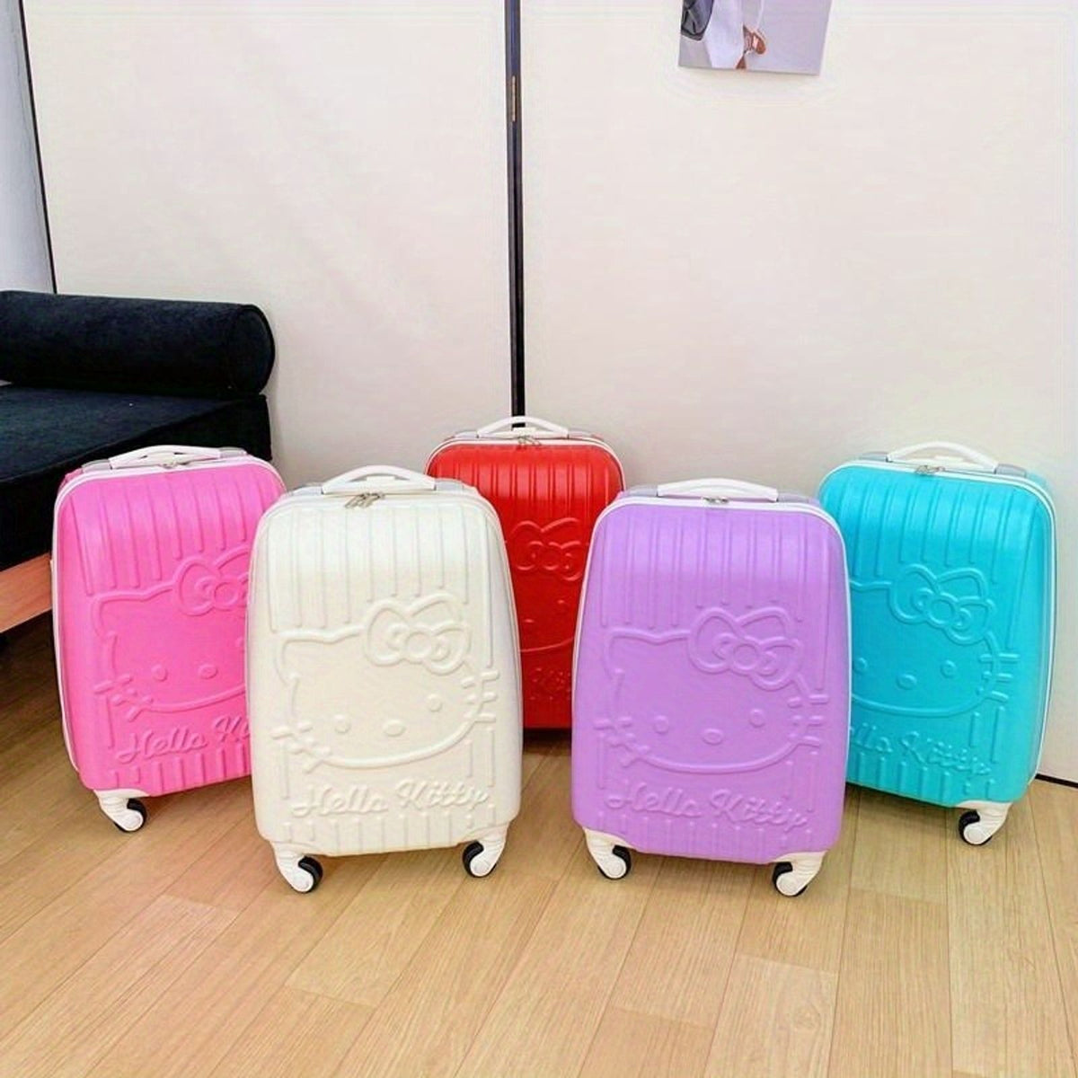 portable suitcase cute hard shell luggage image 3