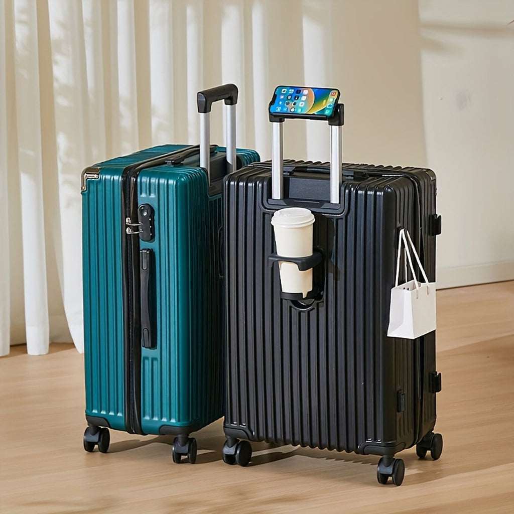 20 inch suitcase phone holder cup holder lightweight luggage image 6