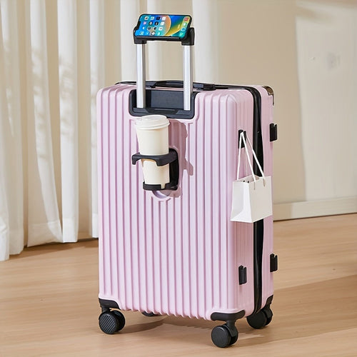 20 inch suitcase phone holder cup holder lightweight luggage